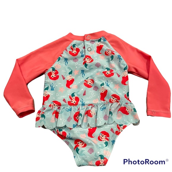 Disney Little Mermaid 🧜🏻♀️ Bikini size 3-6 months Preowned - Picture 2 of 5